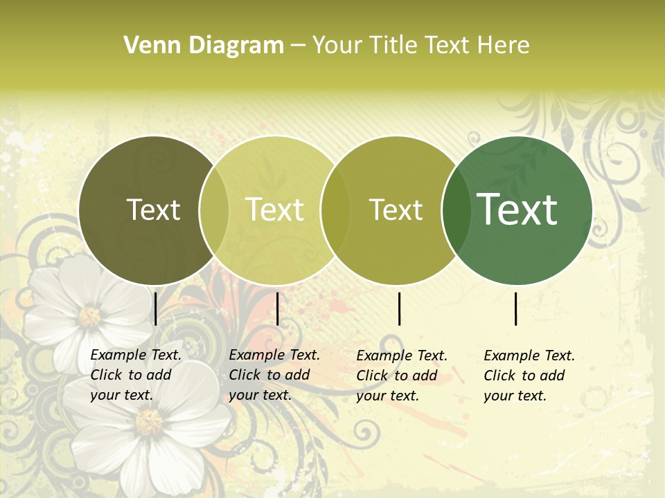 Flower Background Decorative PowerPoint Template