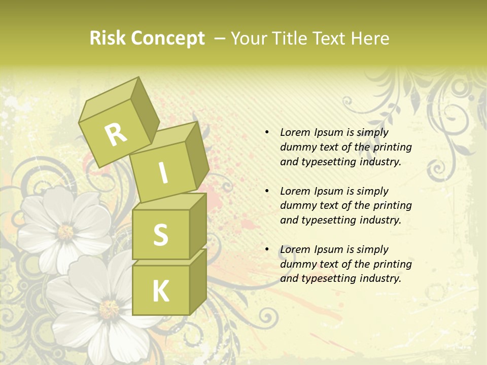 Flower Background Decorative PowerPoint Template