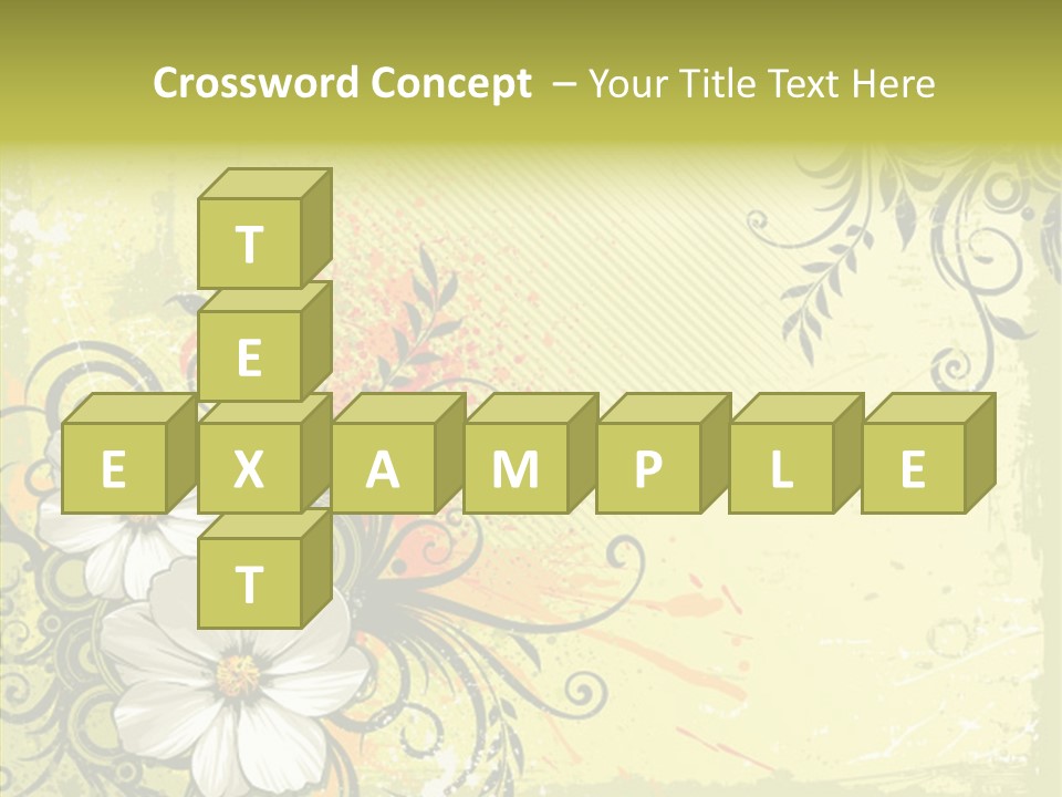 Flower Background Decorative PowerPoint Template