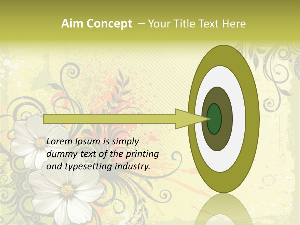 Flower Background Decorative PowerPoint Template