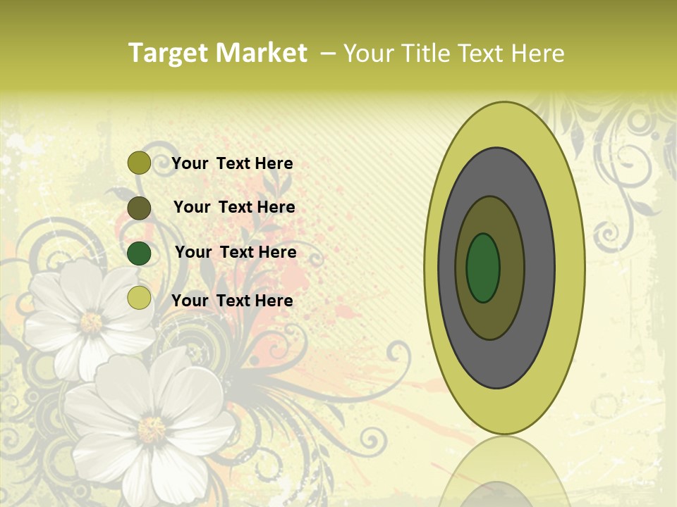 Flower Background Decorative PowerPoint Template