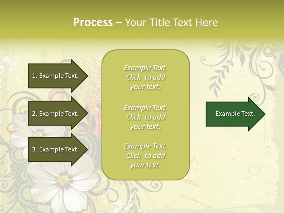Flower Background Decorative PowerPoint Template