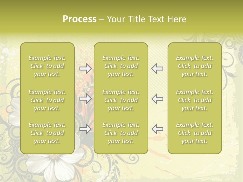 Flower Background Decorative PowerPoint Template