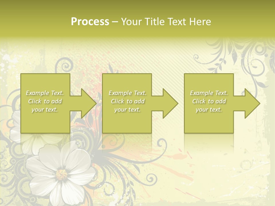 Flower Background Decorative PowerPoint Template