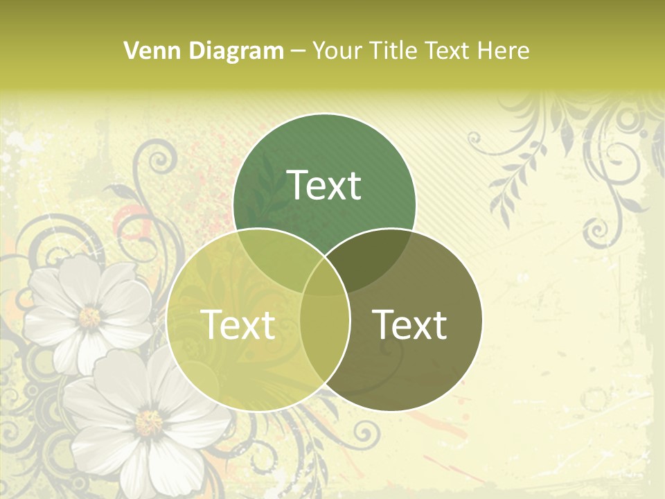 Flower Background Decorative PowerPoint Template