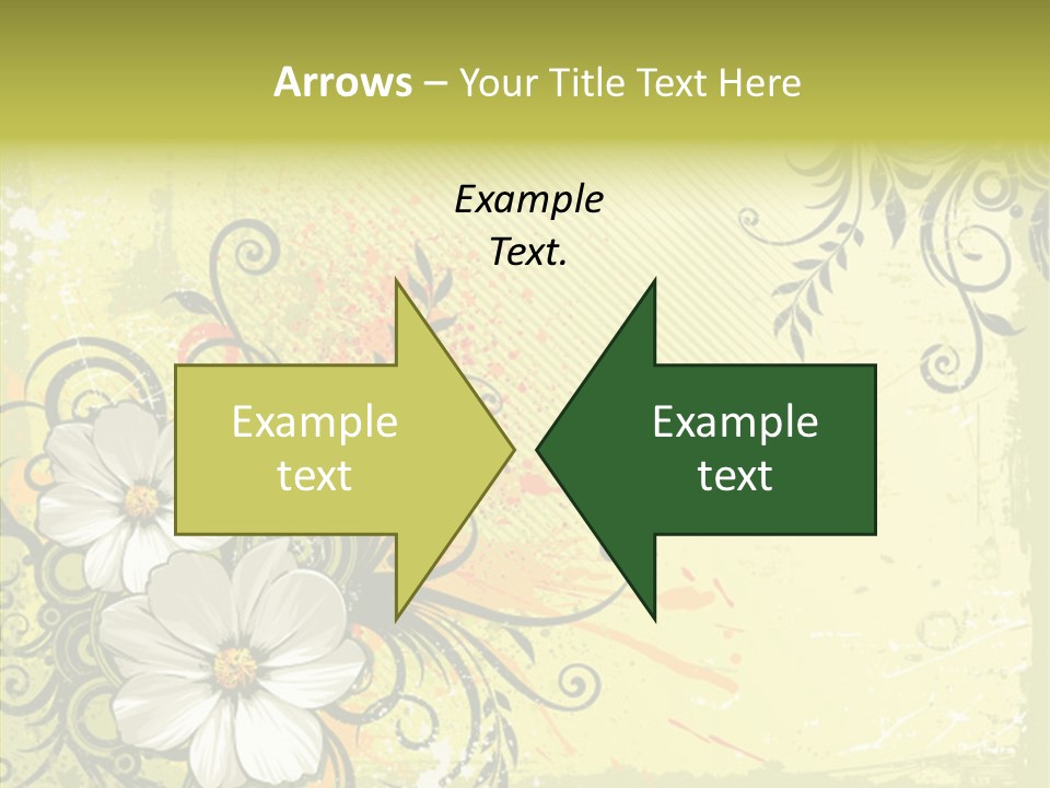 Flower Background Decorative PowerPoint Template