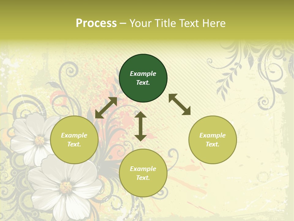 Flower Background Decorative PowerPoint Template