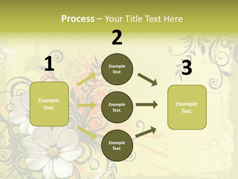 Flower Background Decorative PowerPoint Template
