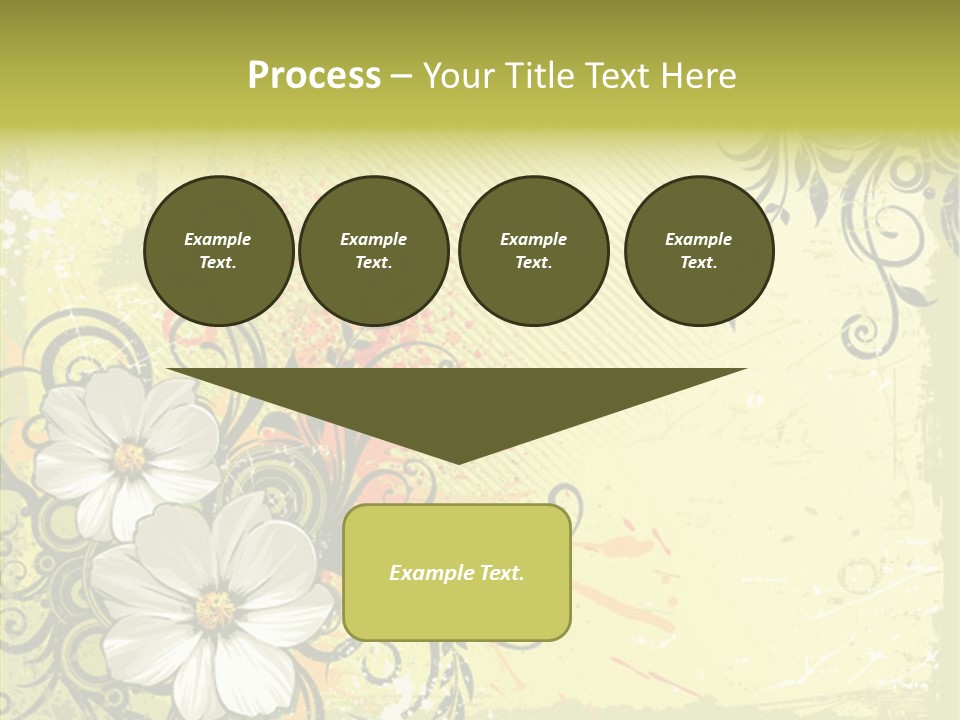 Flower Background Decorative PowerPoint Template