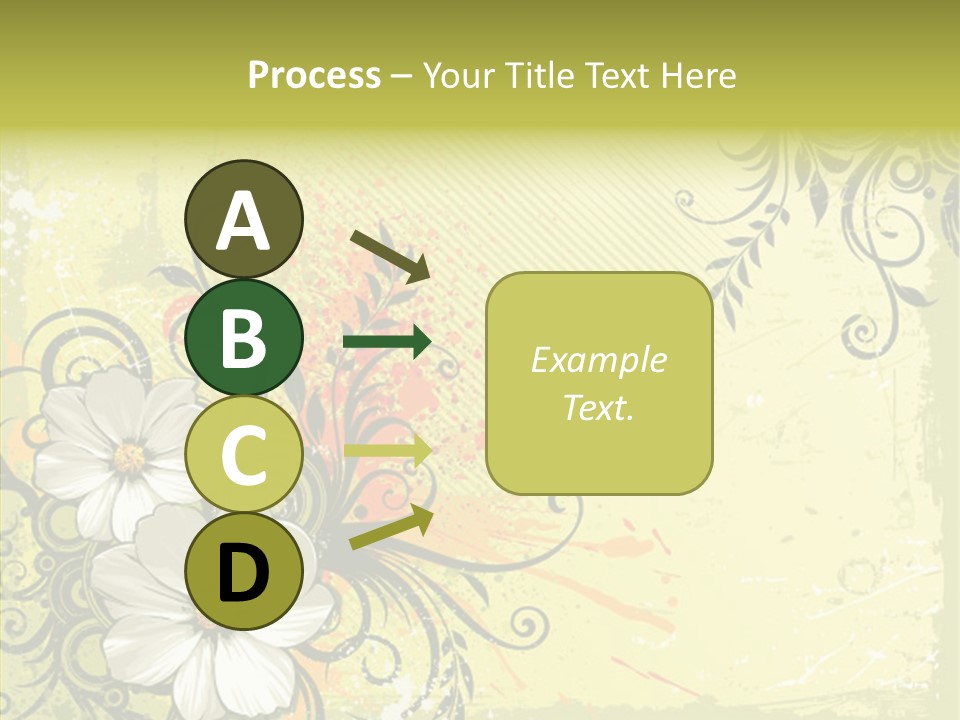 Flower Background Decorative PowerPoint Template