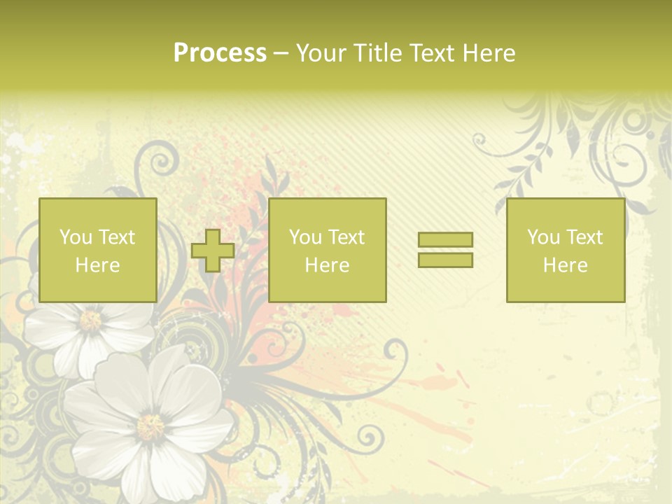 Flower Background Decorative PowerPoint Template