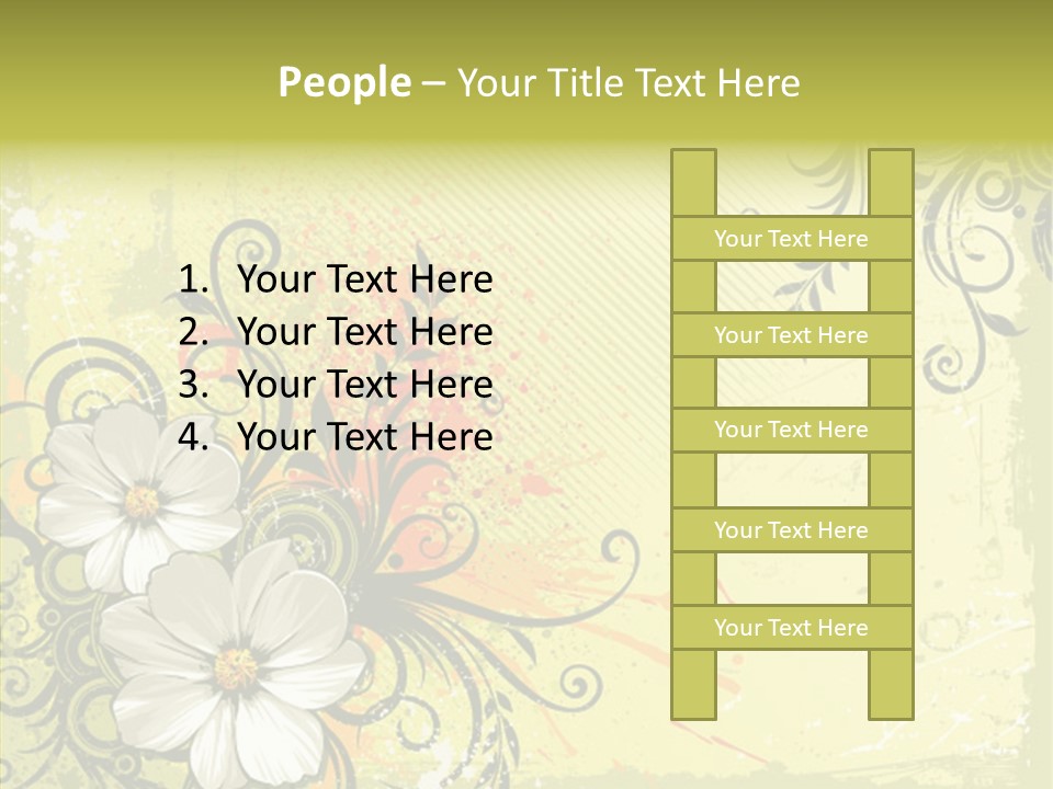 Flower Background Decorative PowerPoint Template