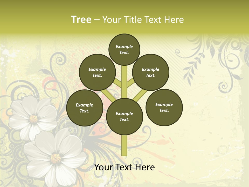 Flower Background Decorative PowerPoint Template