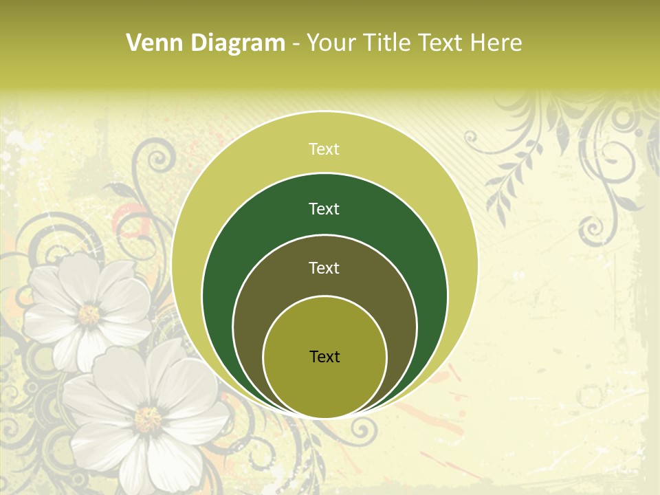 Flower Background Decorative PowerPoint Template