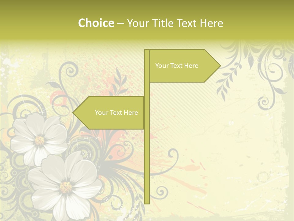 Flower Background Decorative PowerPoint Template