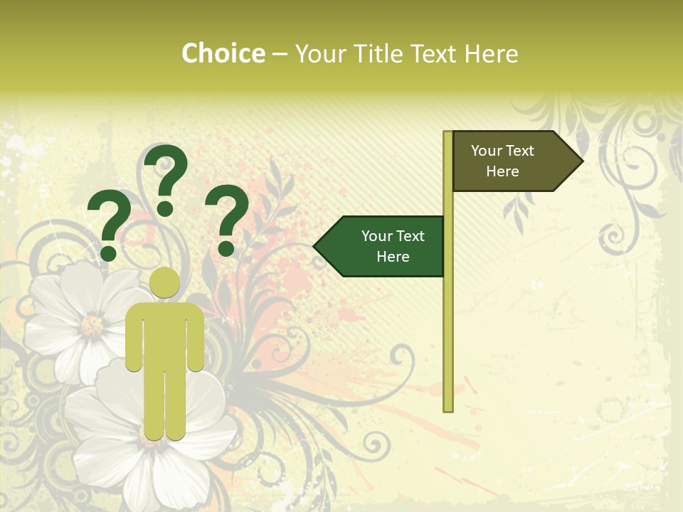 Flower Background Decorative PowerPoint Template