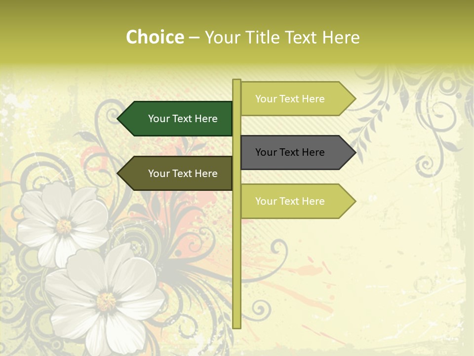 Flower Background Decorative PowerPoint Template