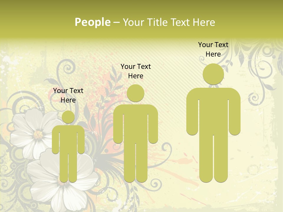 Flower Background Decorative PowerPoint Template