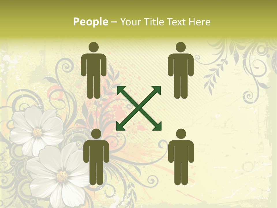 Flower Background Decorative PowerPoint Template