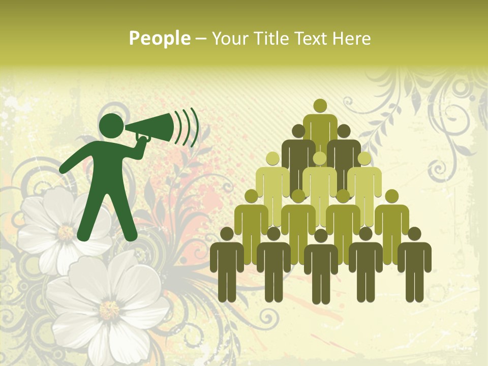 Flower Background Decorative PowerPoint Template