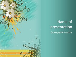 Splotches Ornament Decorative PowerPoint Template