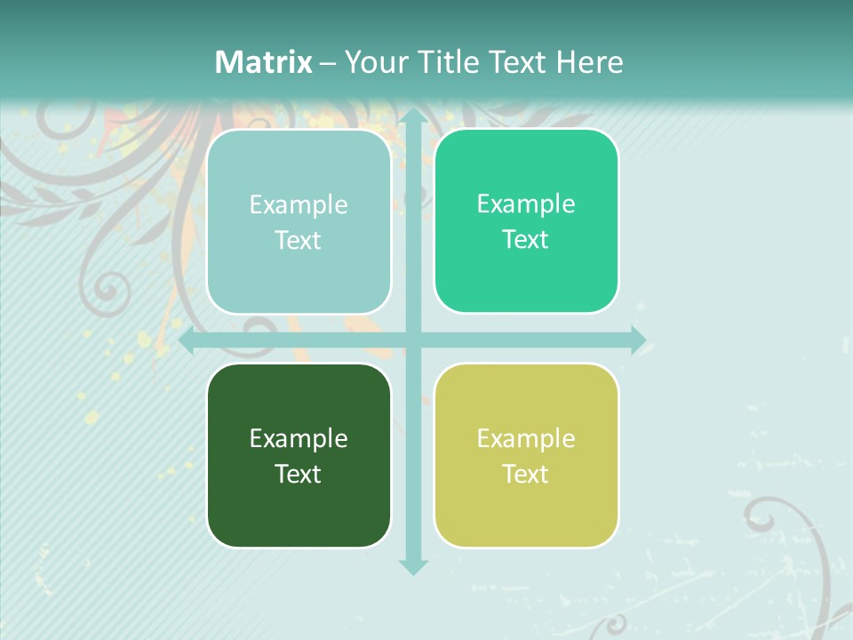 Splotches Ornament Decorative PowerPoint Template