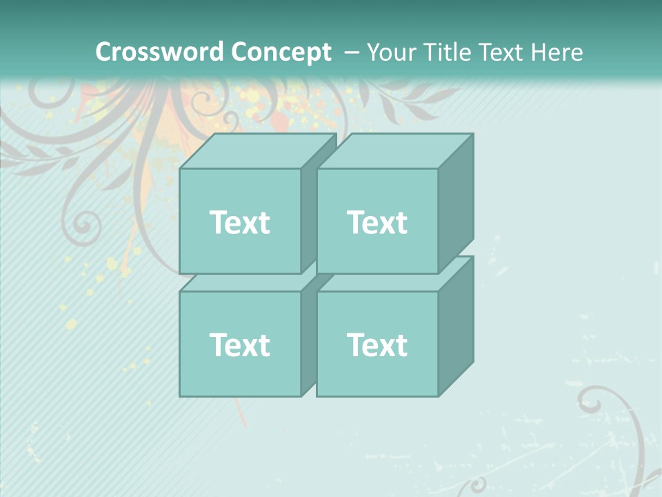 Splotches Ornament Decorative PowerPoint Template