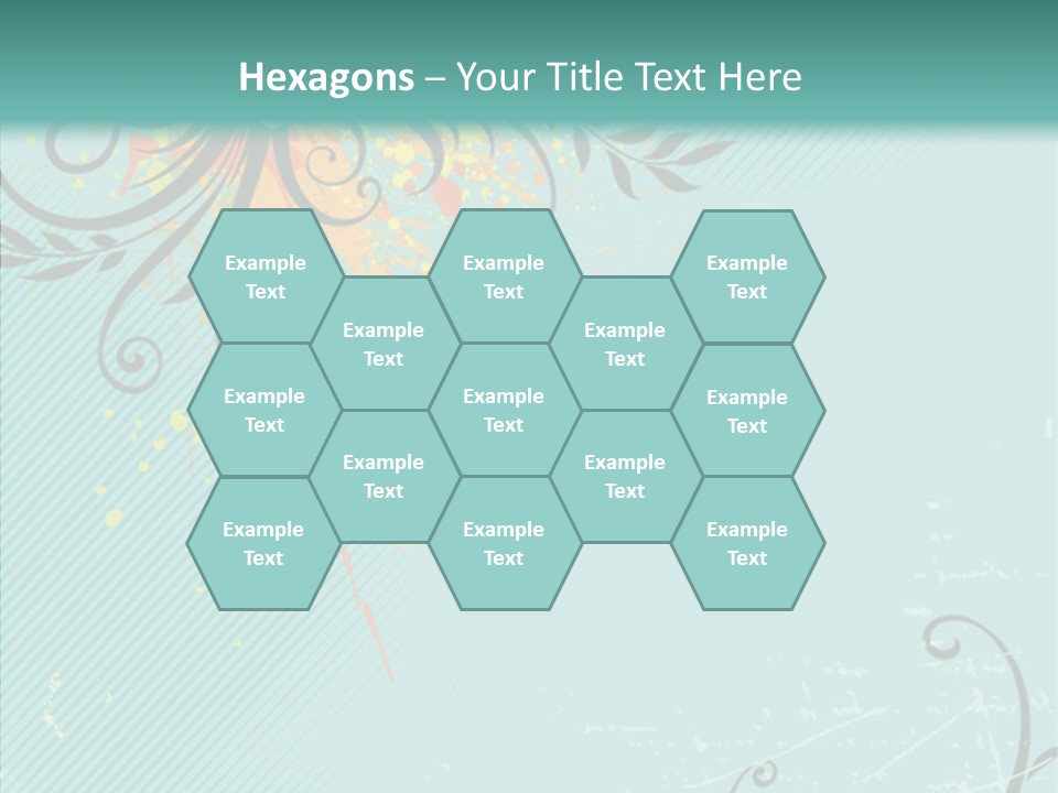 Splotches Ornament Decorative PowerPoint Template