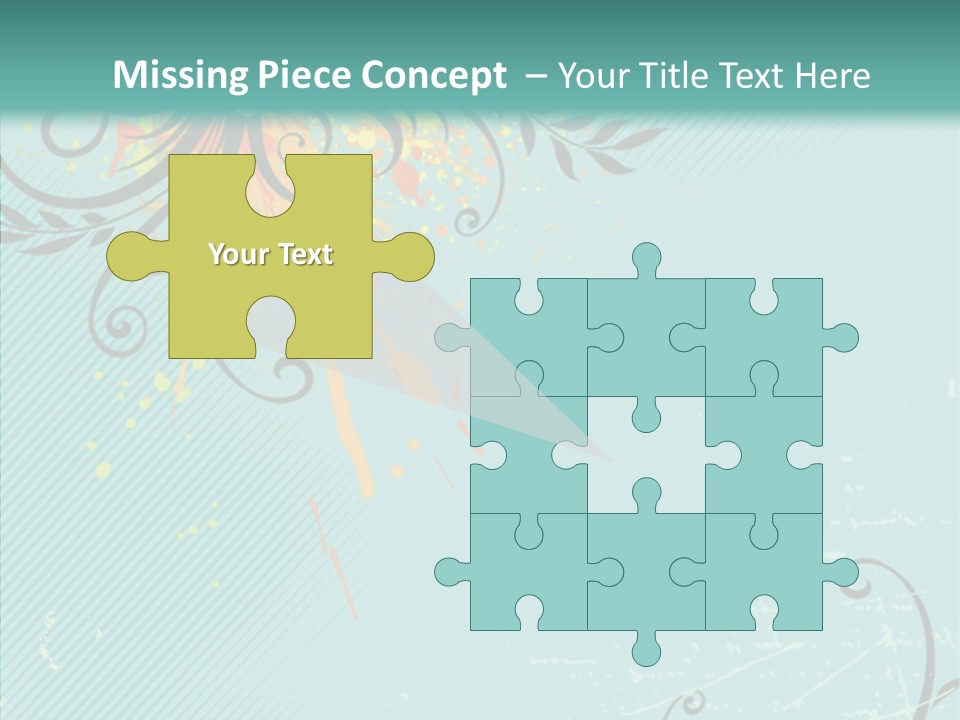 Splotches Ornament Decorative PowerPoint Template