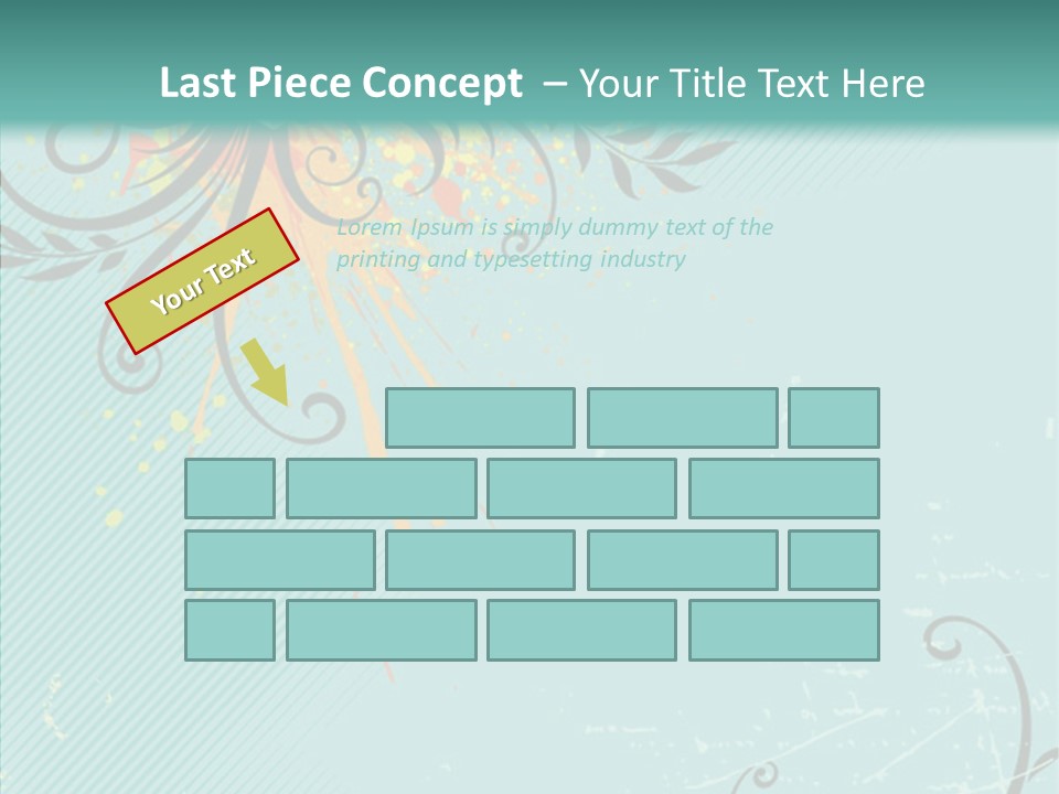 Splotches Ornament Decorative PowerPoint Template