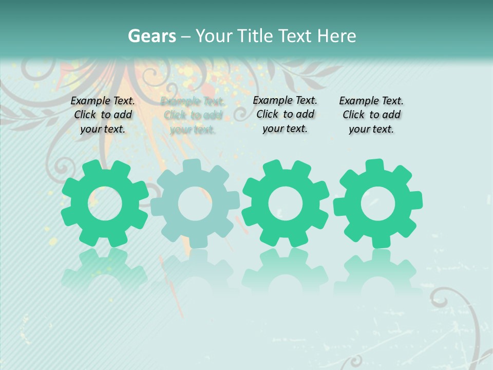 Splotches Ornament Decorative PowerPoint Template