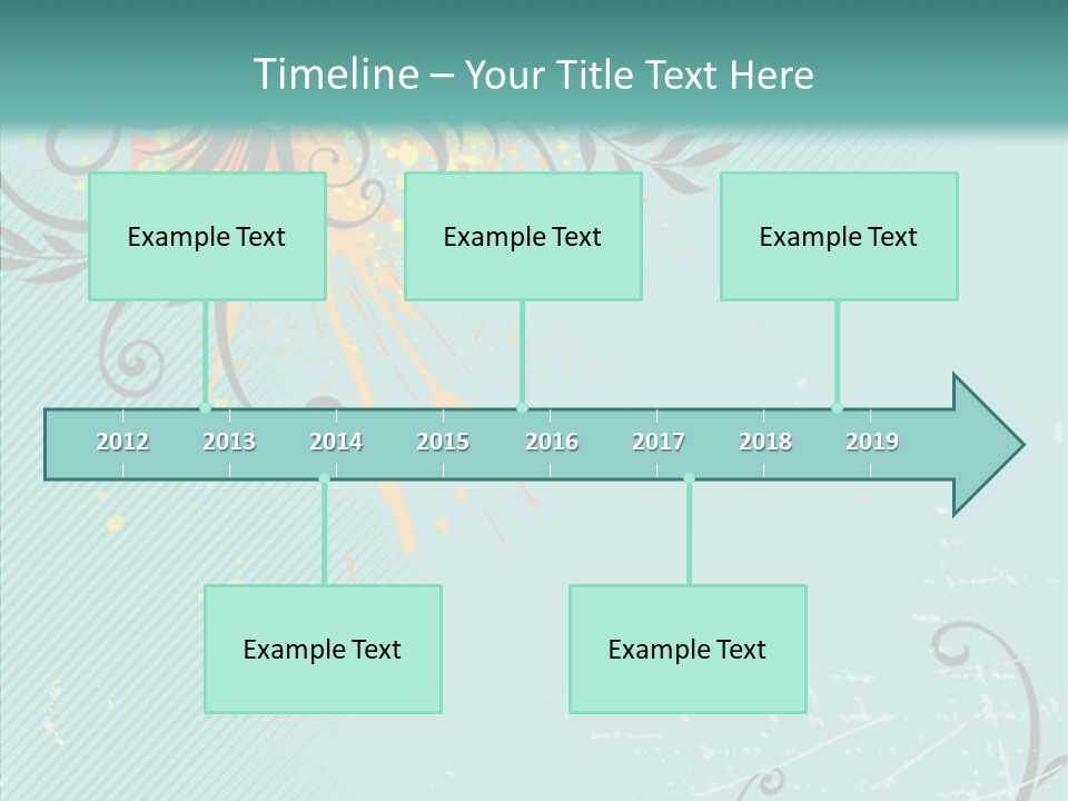 Splotches Ornament Decorative PowerPoint Template