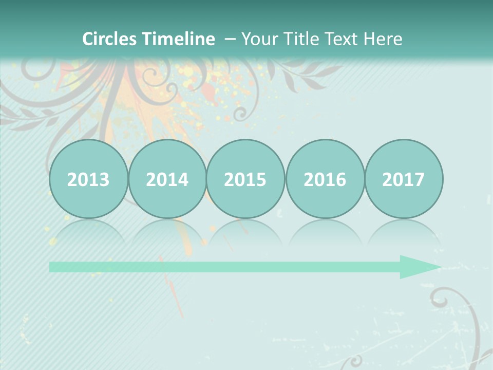 Splotches Ornament Decorative PowerPoint Template