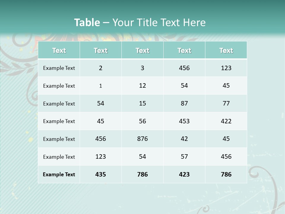 Splotches Ornament Decorative PowerPoint Template