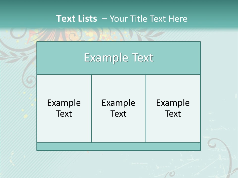 Splotches Ornament Decorative PowerPoint Template