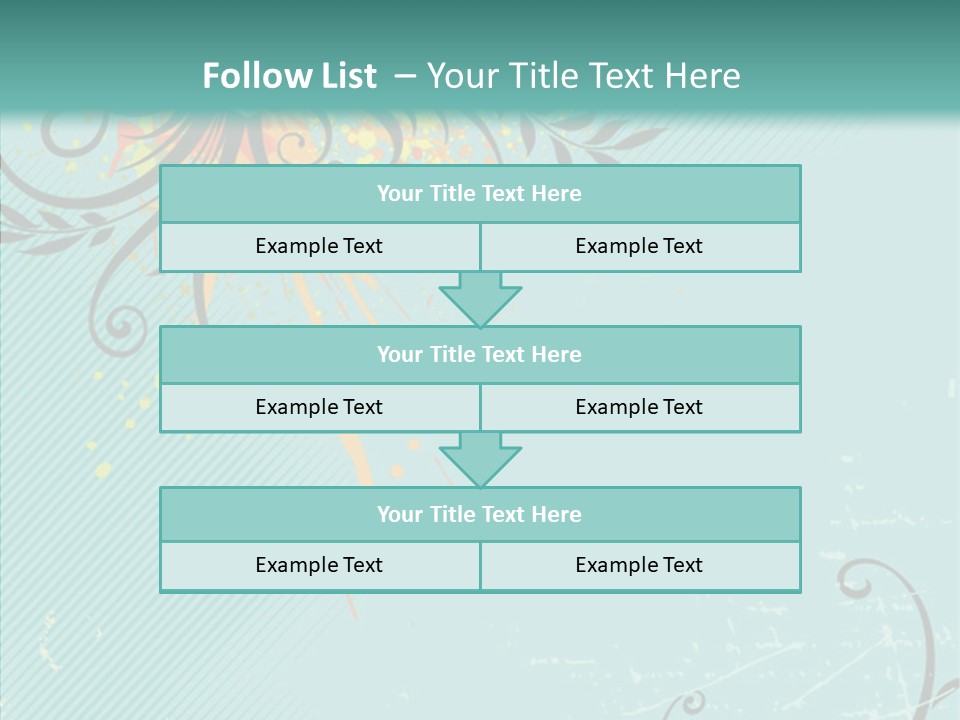 Splotches Ornament Decorative PowerPoint Template