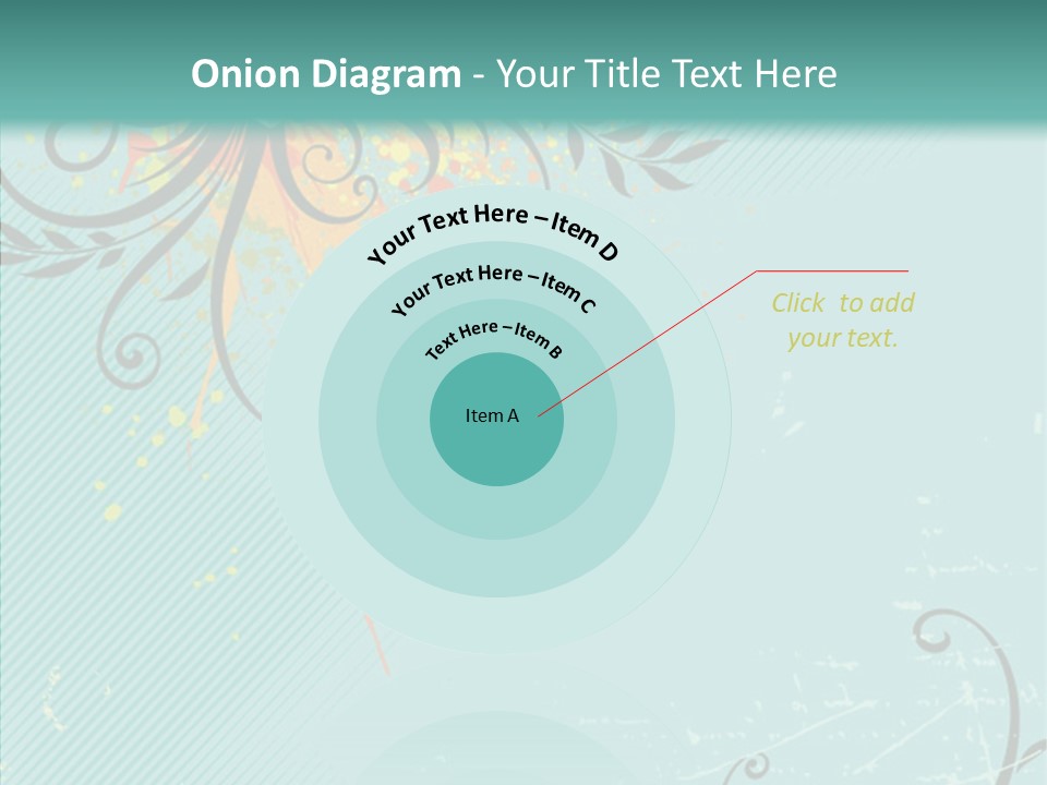 Splotches Ornament Decorative PowerPoint Template