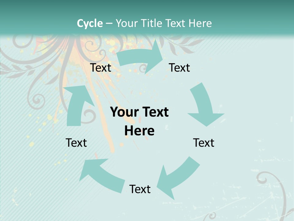 Splotches Ornament Decorative PowerPoint Template