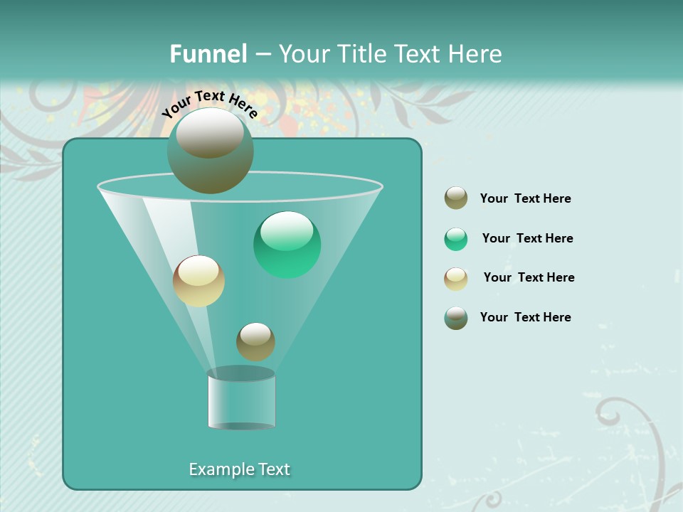 Splotches Ornament Decorative PowerPoint Template