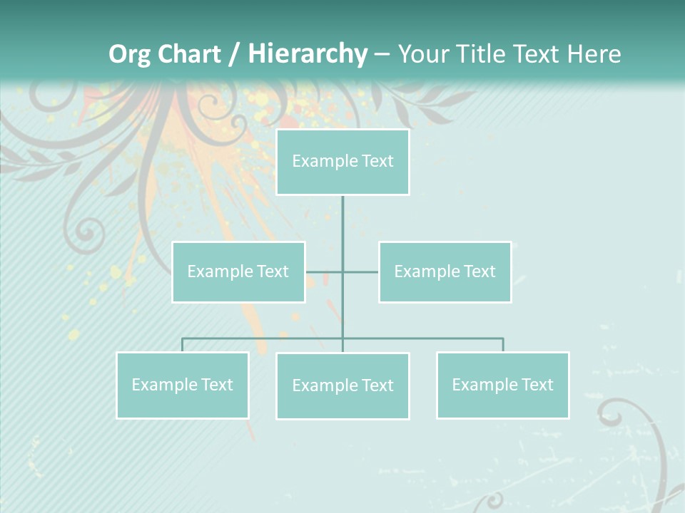 Splotches Ornament Decorative PowerPoint Template