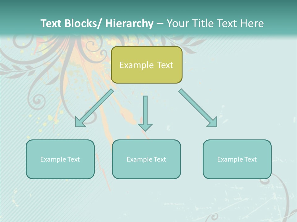 Splotches Ornament Decorative PowerPoint Template