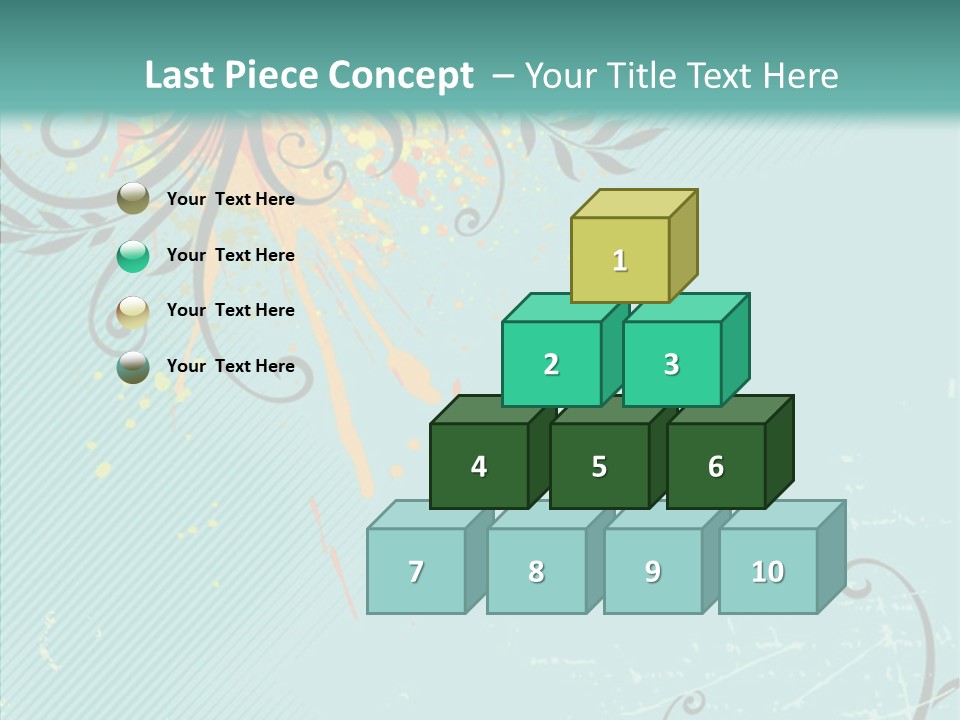 Splotches Ornament Decorative PowerPoint Template