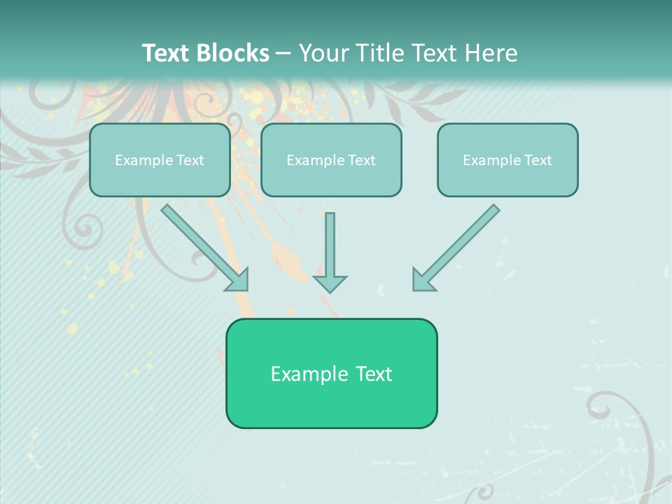 Splotches Ornament Decorative PowerPoint Template