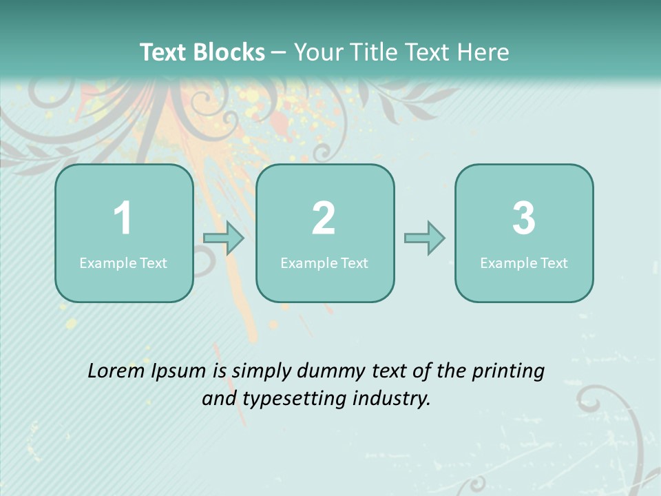 Splotches Ornament Decorative PowerPoint Template