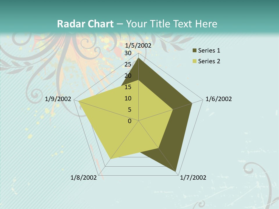 Splotches Ornament Decorative PowerPoint Template