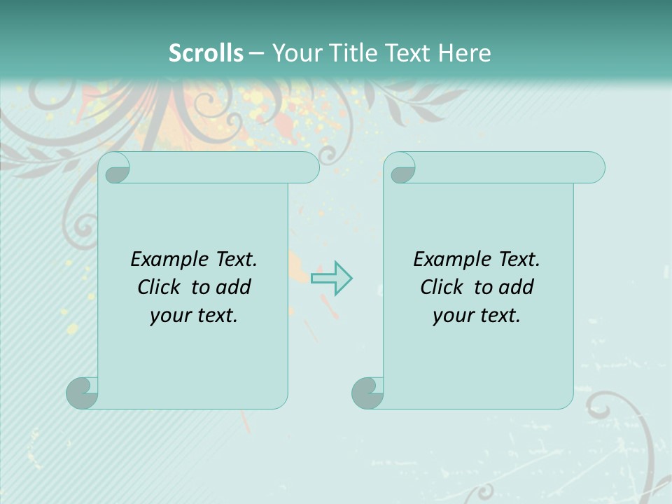 Splotches Ornament Decorative PowerPoint Template