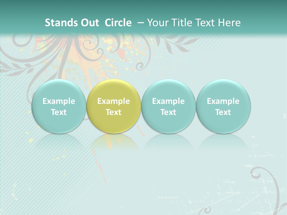 Splotches Ornament Decorative PowerPoint Template