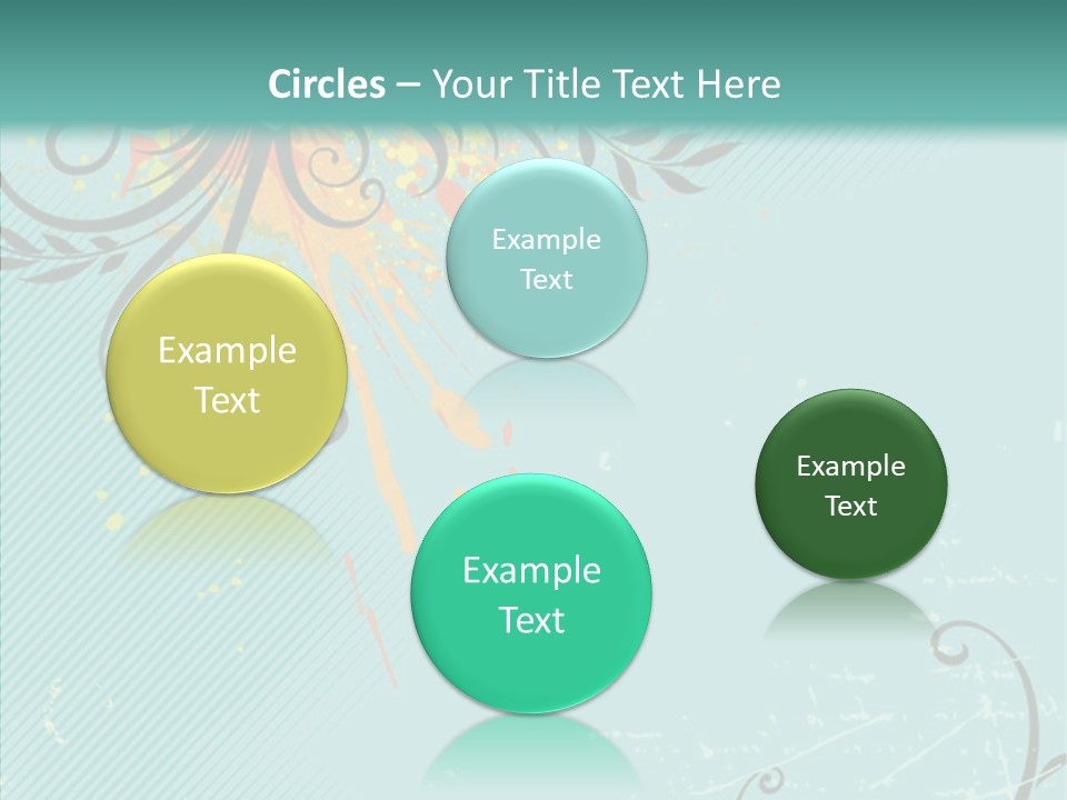 Splotches Ornament Decorative PowerPoint Template