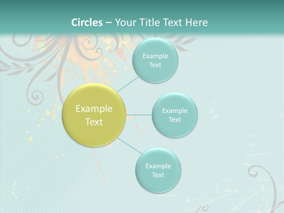 Splotches Ornament Decorative PowerPoint Template