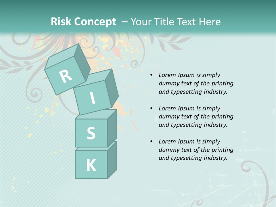 Splotches Ornament Decorative PowerPoint Template